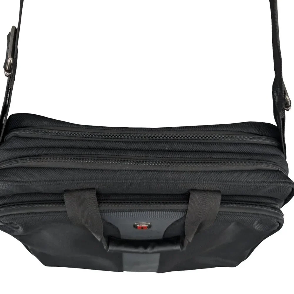 Wenger Swiss Gear The Legacy Laptop Briefcase Travel Bag Black Travel Crossbody